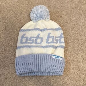 NEW Backstreet Boys Blue and White Pom Beanie/Into the Millennium Winter Merch